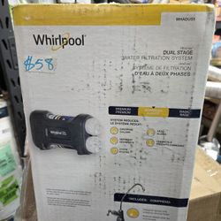 Whirlpool Dual-stage Carbon block Under Sink Water Filtration System with Designer Faucet