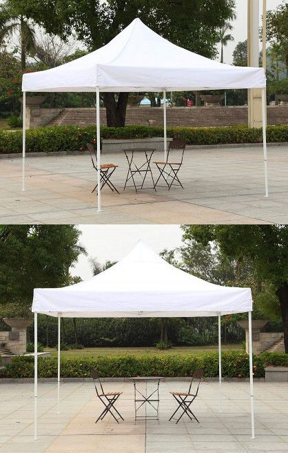 New $90 Heavty-Duty 10x10 FT Outdoor Ez Pop Up Canopy Party Tent Instant Shades w/ Carry Bag (White)