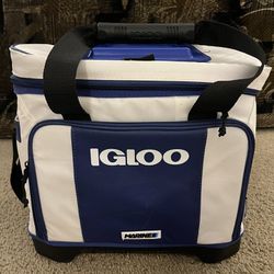 IGLOO Marine Cooler Bag. 24 Can Ultra Stout Divided Cooler. Excellent Condition 