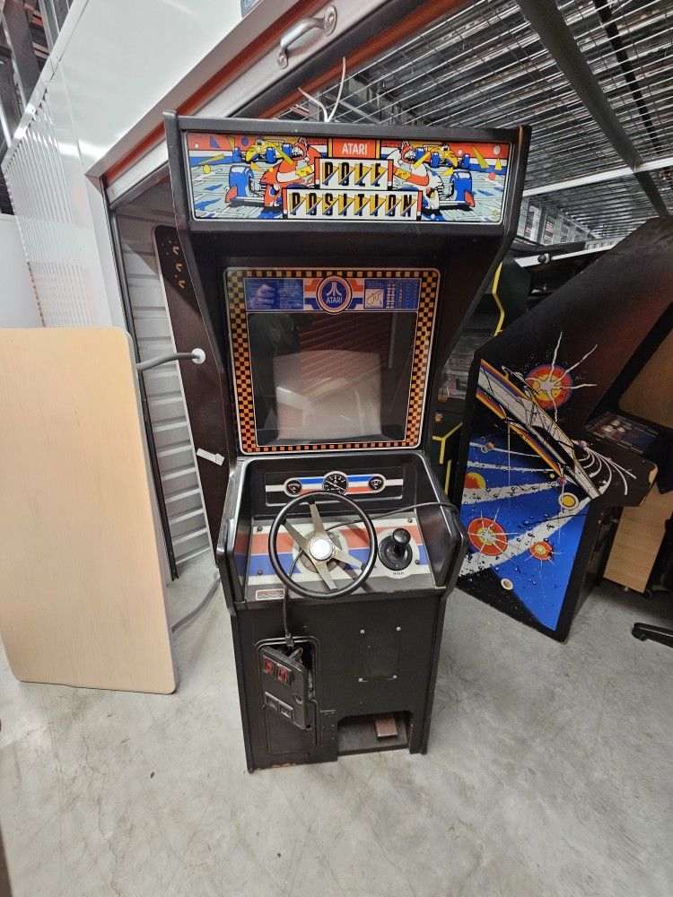 1982 Atari Vintage Pole Poaition Arcade Game.