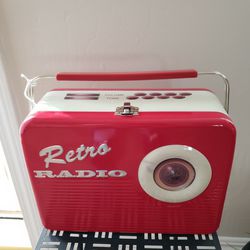 Retro Radio Storage Box Good Condition 