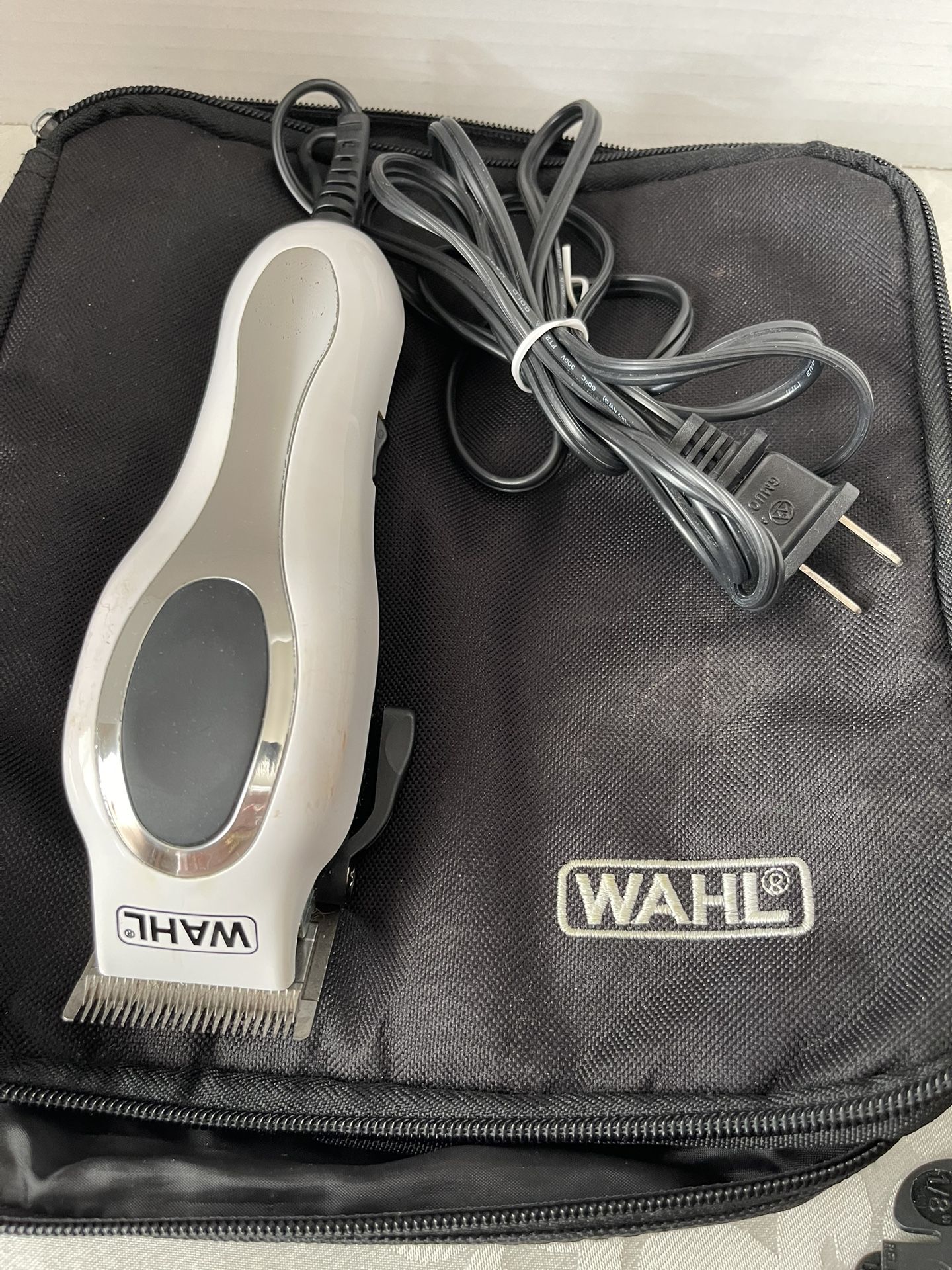 Wahl Precision Hair Clippers Trimmer White Accessories & Case Model MC3 Tested