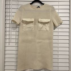 ZARA Classic white dress, size S/M