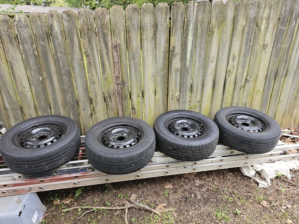 Set Of Four Tires With Rims