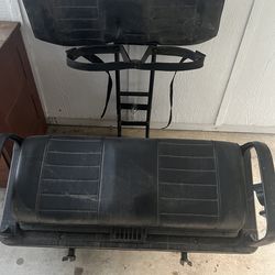 Back seat for golf cart