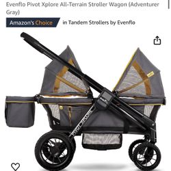 Evenflo Pivot Xplore All-Terrain Stroller Wagon with infant carrier