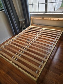 Full size IKEA bed frame and sultan mattress