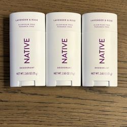 Brand New Native Deodorant 3 Pack