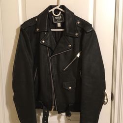 Biker-Style Leather Jacket 