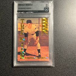 Mickey Mantle 1974 Gold Baseball Classics - Graded 9