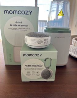Momcozy Portable Sound Machine & Bottle Warmer - Sage Green