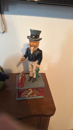 Uncle Sam Cast Iron Mechanical Bank