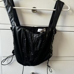 Leather Corset Top