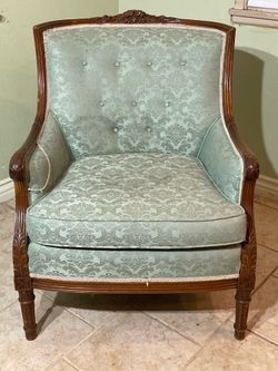 Vintage French Provincial Bergère Armchair