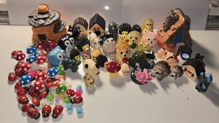 Mini aldeita mágica – 100+ miniaturas para decoración de jardÃn, plantas o manualidades