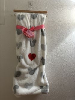 Disney  Mickey Mouse Valentines Faux Fur Throw Blanket