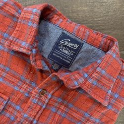 Grayer’s Heritage  2 Pocket Flannel Red/Light Blue Plaid M/M