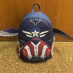 New Captain America: Brave New World Loungefly Mini Backpack NWT
