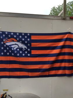 Denver Broncos Stars & stripes Banner