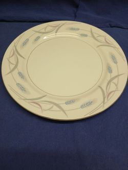 DINNERWARE,  BLUE AND WHITE,  10 DISHES