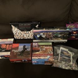Lot Of Seven Jigsaw Puzzles 
