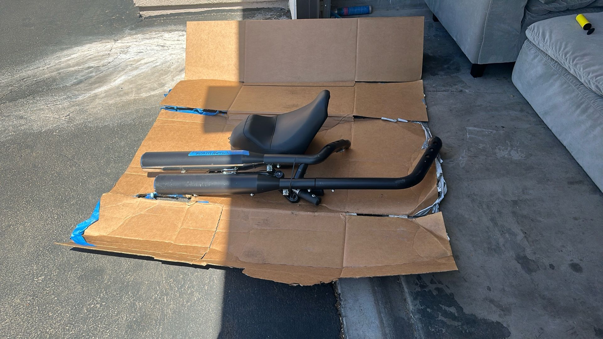 Harley Takeoff Exhaust And OEM Seat 