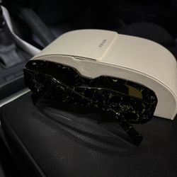 Prada Sunglasses Yellow Marble 