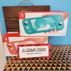 Nintendo Switch Lite Brand New - $1 DOWN PAYMENT - NO CREDIT NEEDED