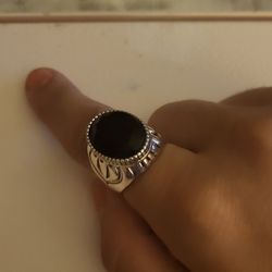 Vintage Black Onyx Ring Size 9.35