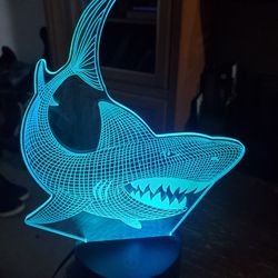 Color Changing  3D Shark 