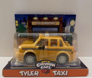 Vintage The Chevron Cars Tyler Taxi Toy Car