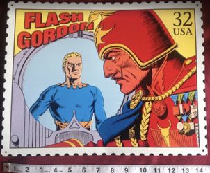 Flash Gordon Metal Sign, 1995