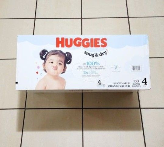 HUGGIES SIZE 4 5 6 7 $38 EACH BOX