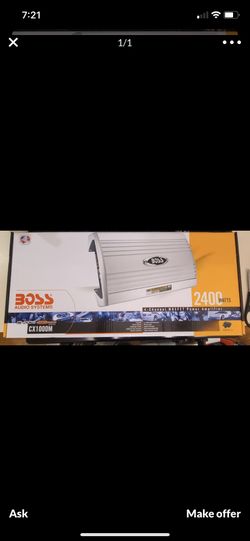 Boss Audio Chaos Exxtreme 2000W 4 CH Full Range Class A/B Amplifier - Silver (Silver)
