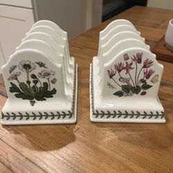 (2) Pontmeirion Botanical Toast Rack/Letter Letter/Taco Holder Holder
