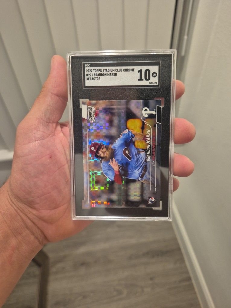 2022 Topps Stadium Club Chrome #271 Brandon Marsh Xfractor