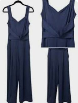 Halara Wide-Leg Crossover Jumpsuit XL