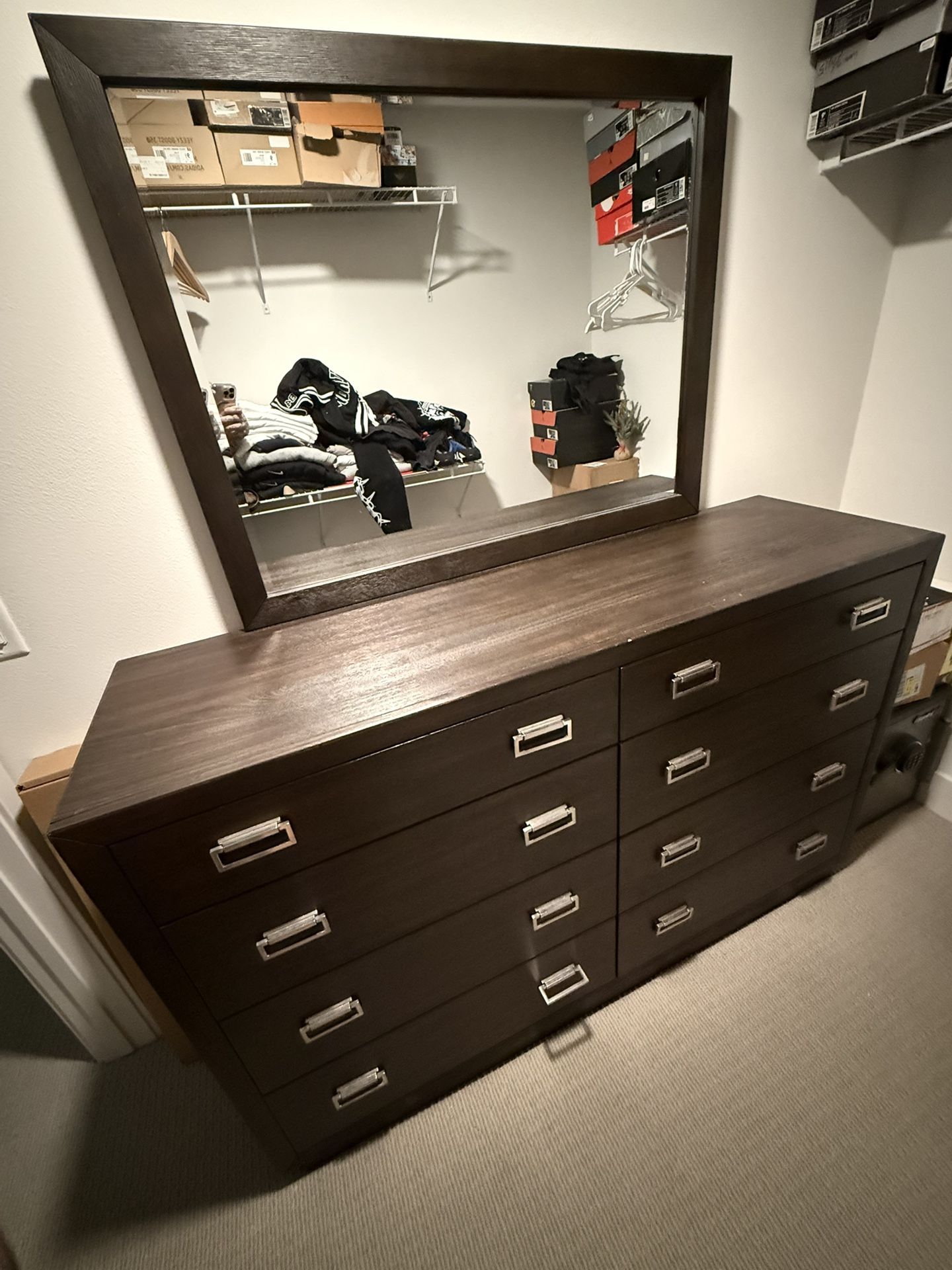 DRESSER WITH MIRROR