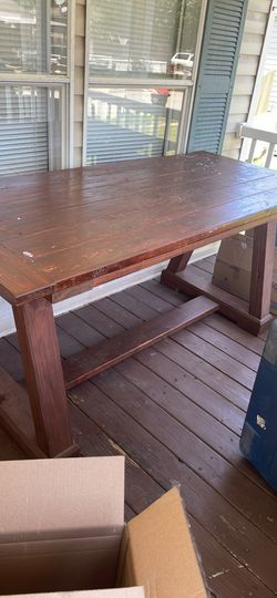Solid wood table