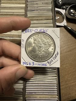 1885-O Blast White Morgan Silver Dollar High Grade 