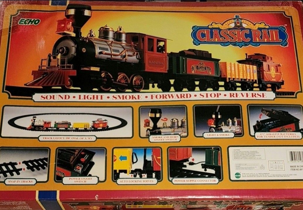 MAKE ME AN OFFER! CLASSIC RAIL 1995 ECHO TRAIN SET, KRAFT SPECIAL EDITION.
