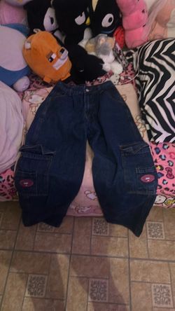 Women’s baggy blue denim pants