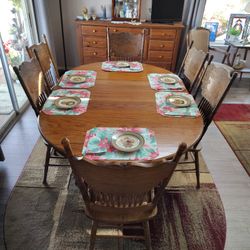 Oak Table With 6 Chairs