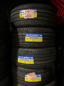 Accelera 225/45 ZR18 95Y XL Tires – Set of 4 $440 Installed and Balanced Located at 1305 Preston Ave Pasadena Tx 77503