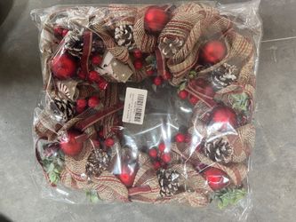 Christmass Flower Vine Circle Decoration