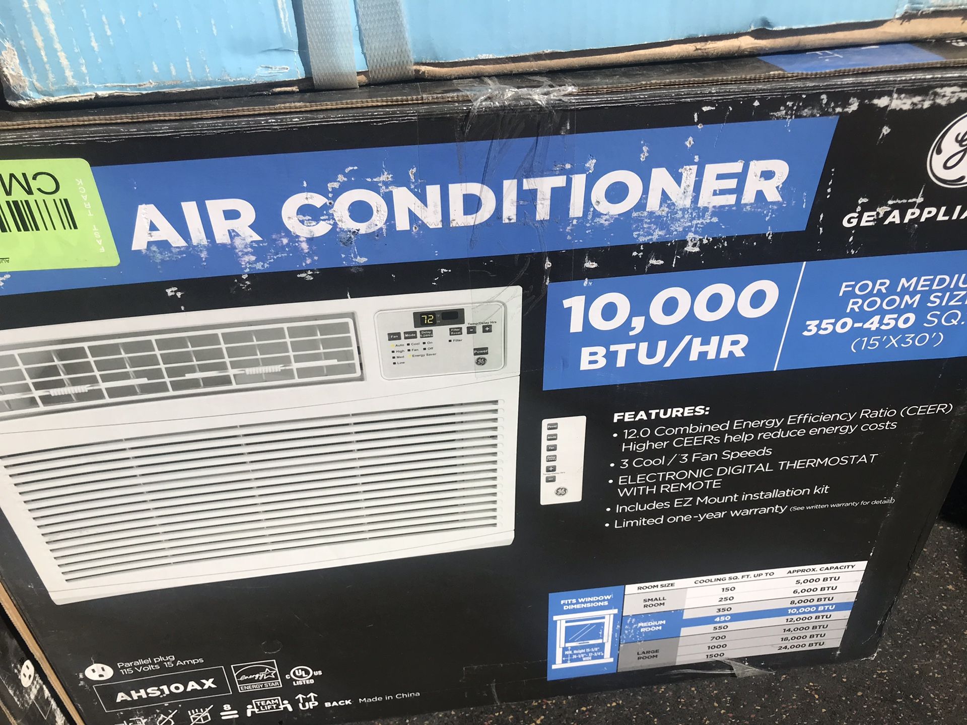 NEW IN BOX GE 10,000 BTU AIR CONDITIONER