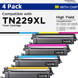 TN229XL Toner Cartridge 4 Pack