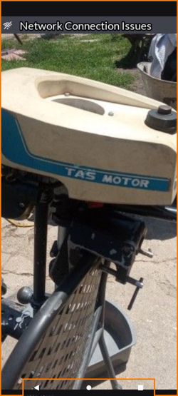 TAS TOB-12B  1hp 2stroke Outboard Trolling Motor Runs Like New