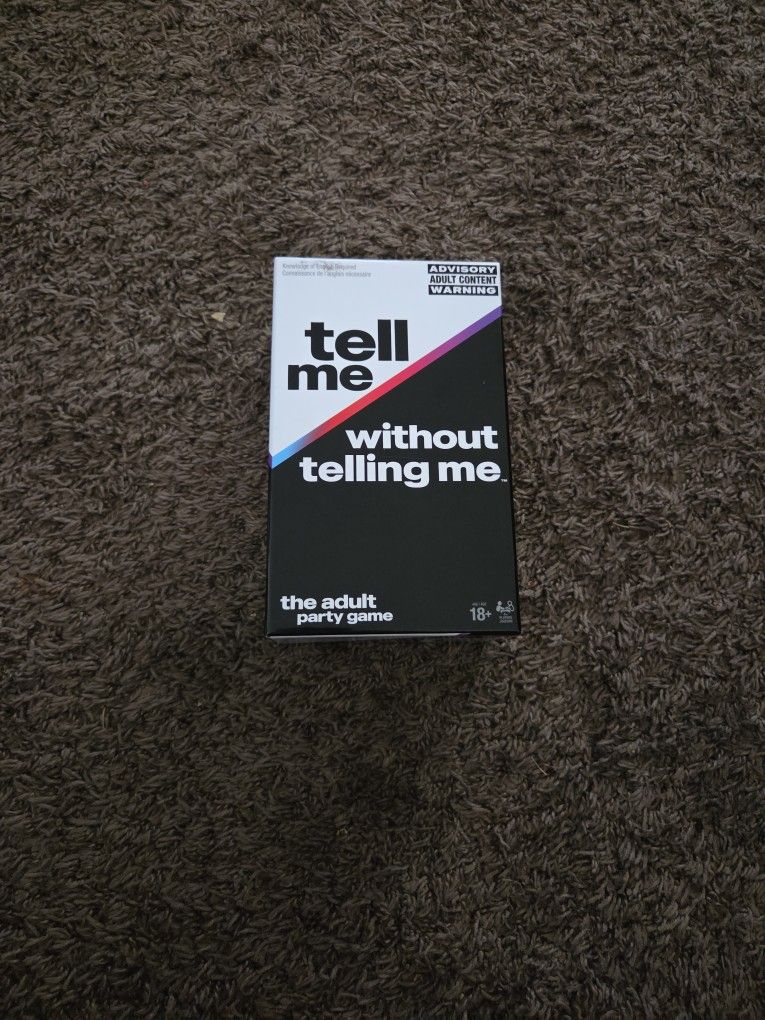 Tell Me Without Telling Me Adult Game
