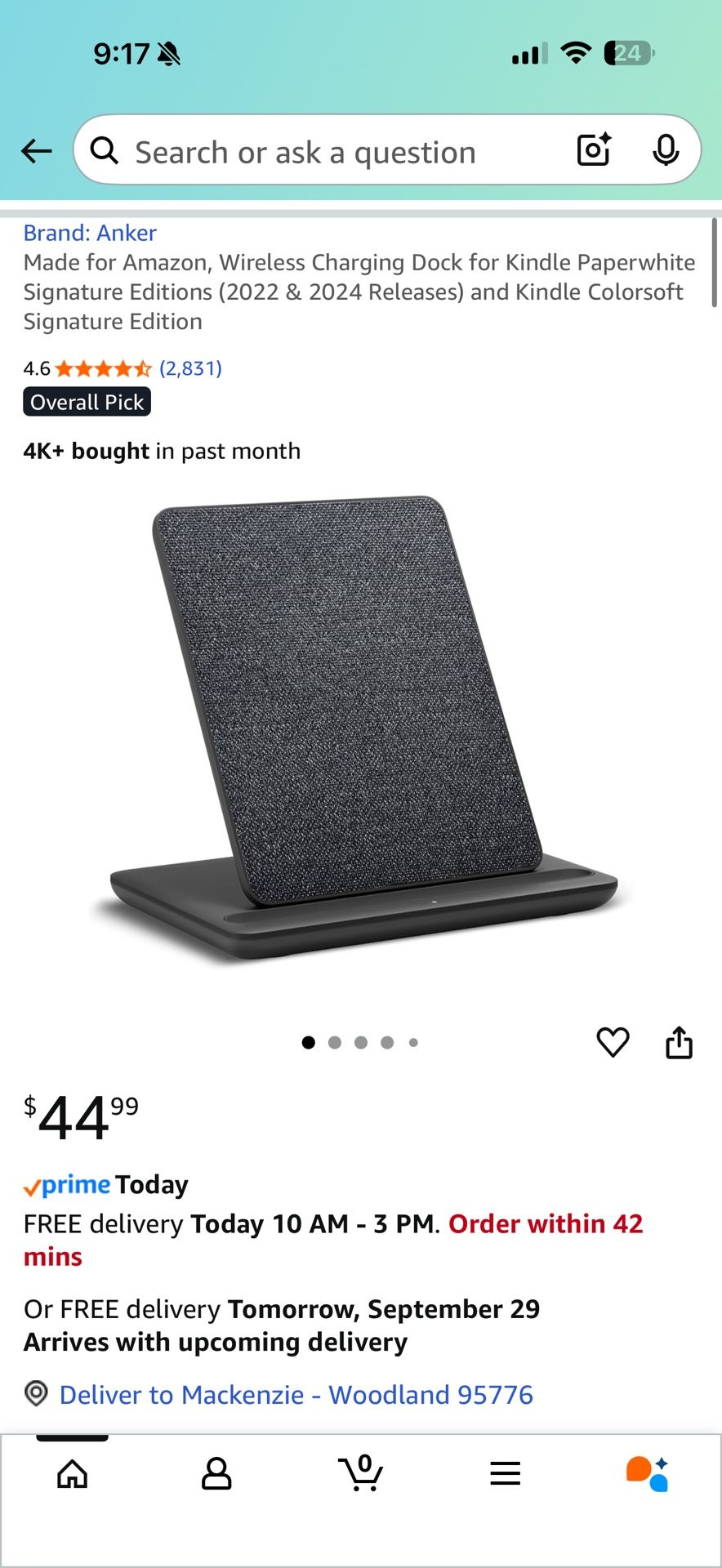 Kindle Charging Dock